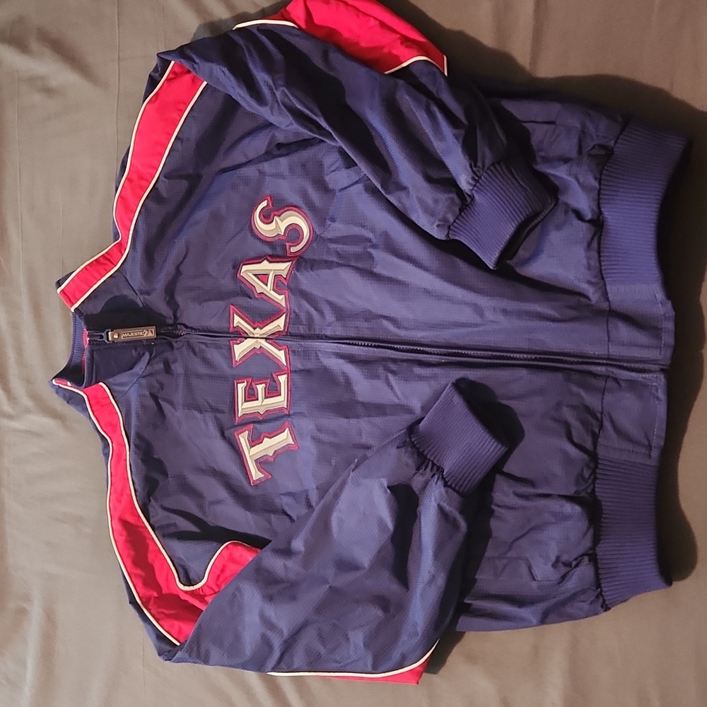 Vintage TX Rangers nylon jacket